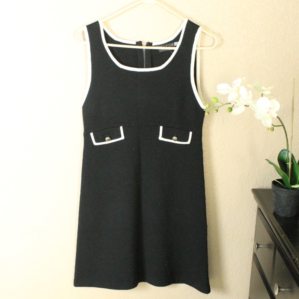 Alice + Olivia Employed Merino Wool Sweater Dress